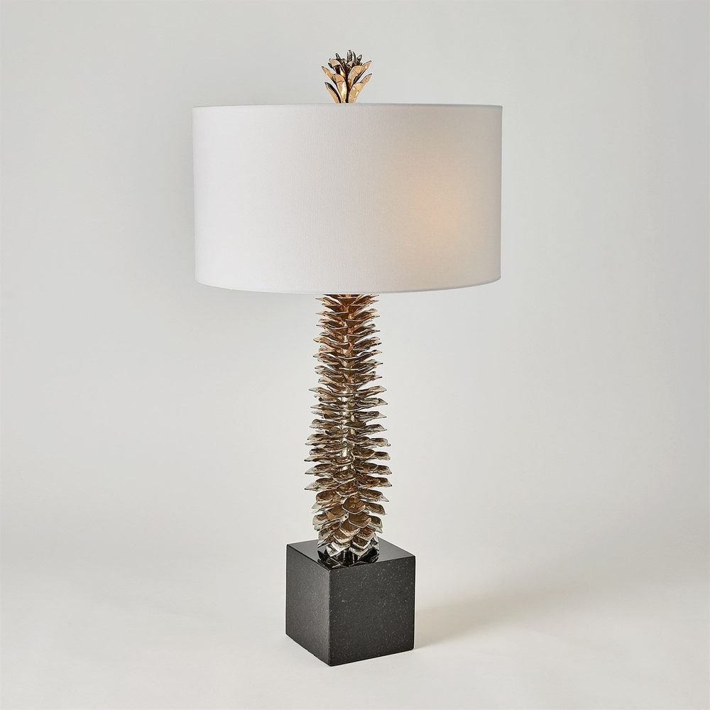 Table Lamps Pinecone Table Lamp-Nickel