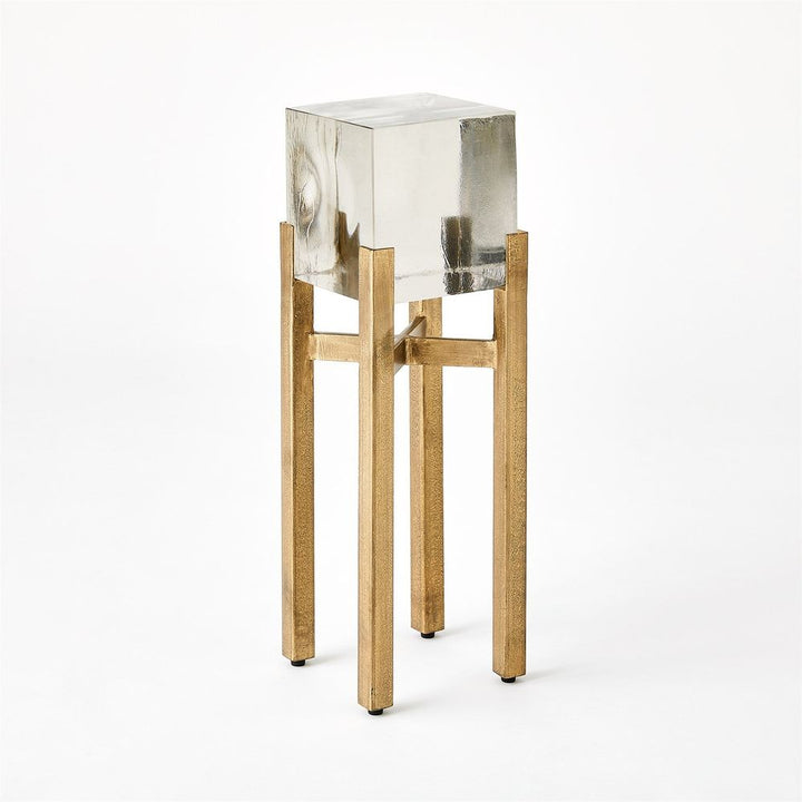 Side Tables Ice Block Table-Single-Antique Gold