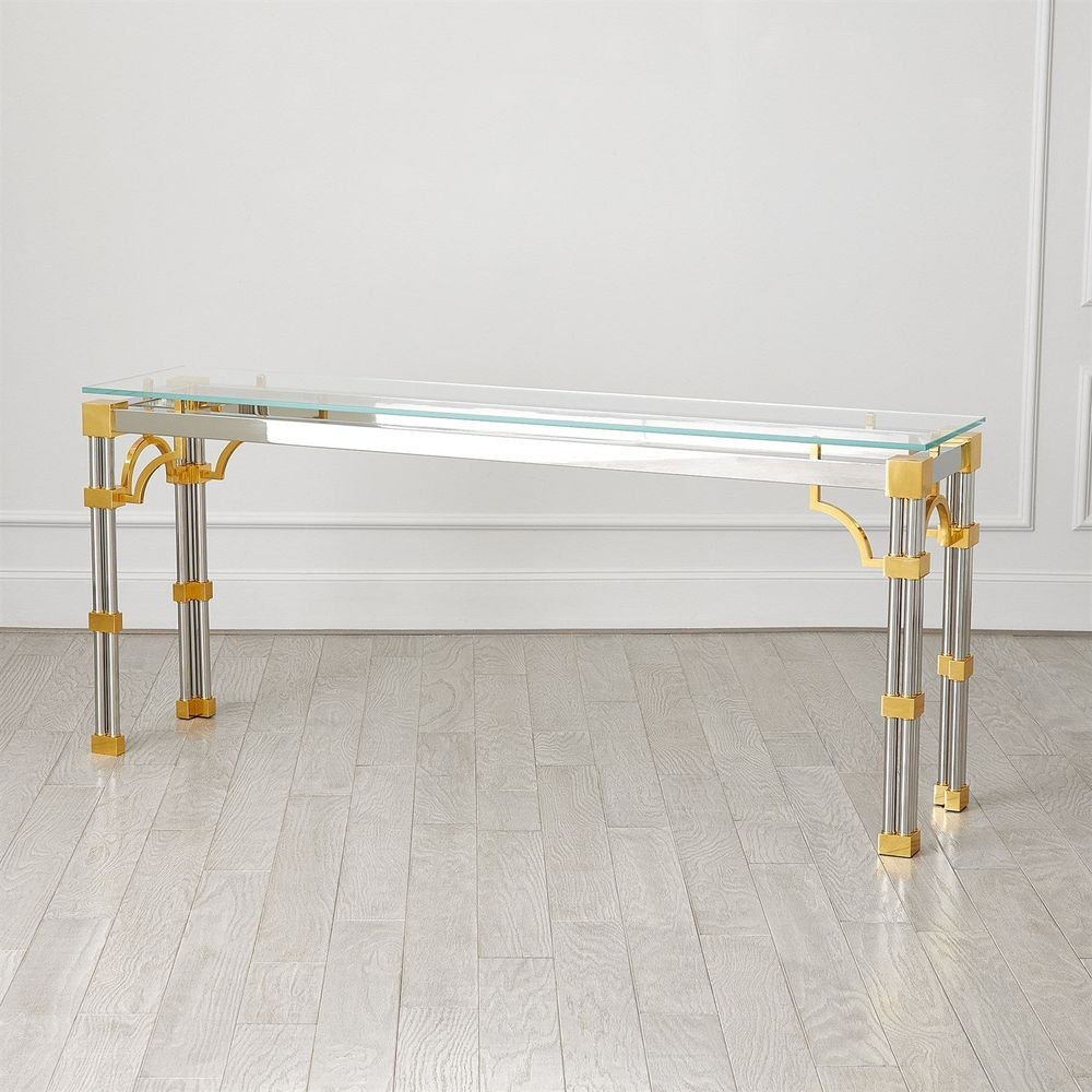 Console Tables Tri-Column Console Table