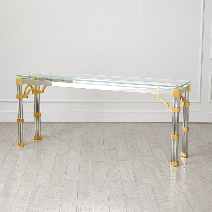 Console Tables Tri-Column Console Table