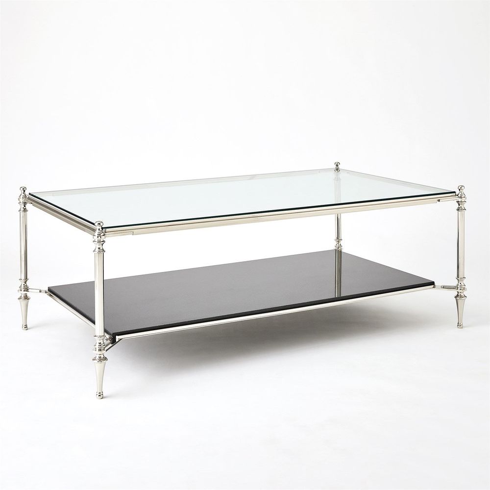 Coffee Tables Medford Cocktail Table-Nickel