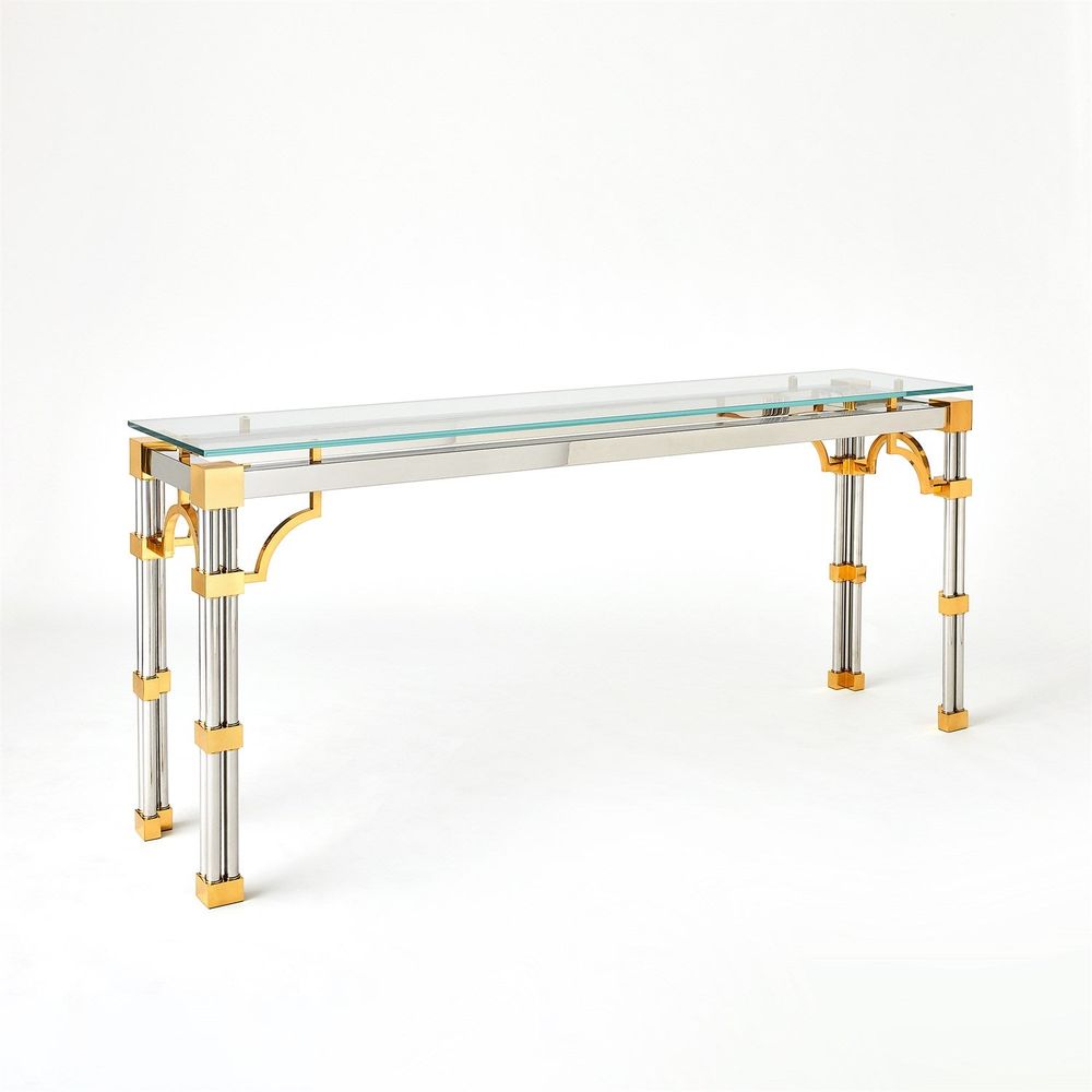 Console Tables Tri-Column Console Table