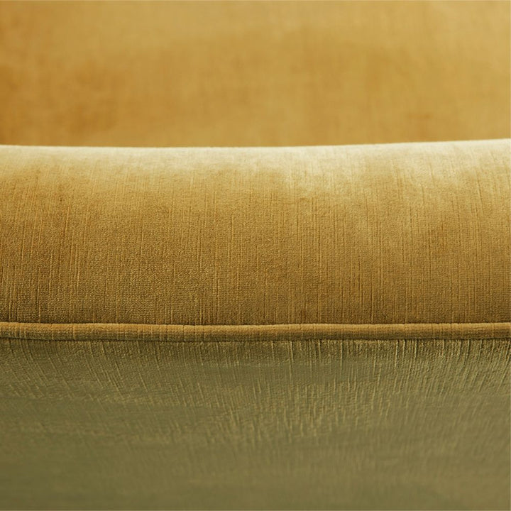 Sandro Settee Marigold Velvet Grey Ash - Gold
