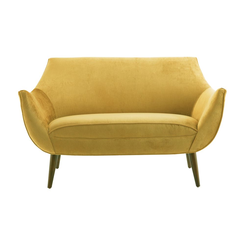 Settees Sandro Settee Marigold Velvet Grey Ash - Gold