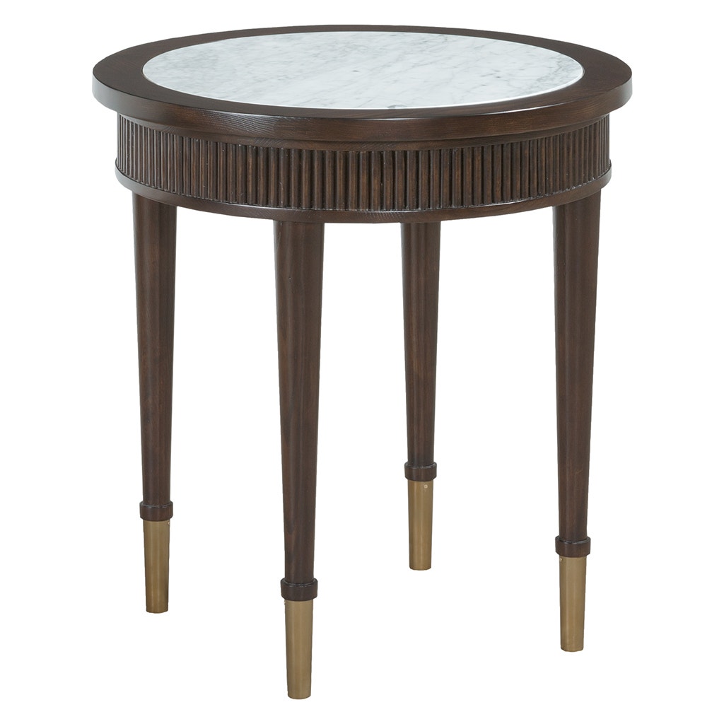 Westwood Round End Table - Graphite - Select Oak Solids