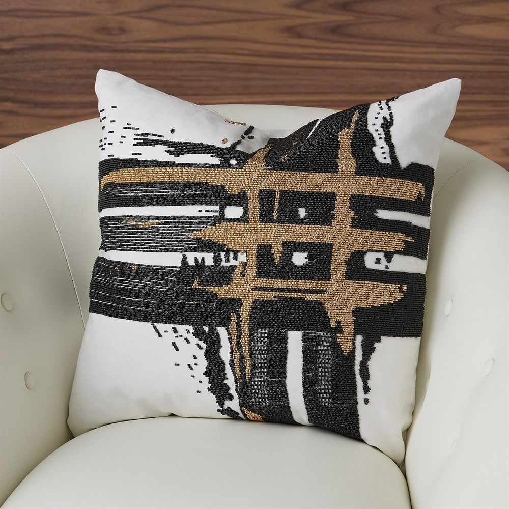 Pillows Golden Triple Crosshatch Pillow