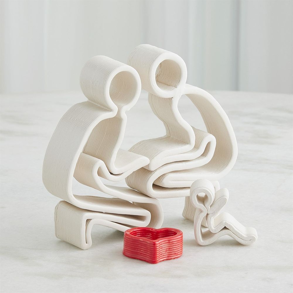 Decorative Objects Loving Family-Couple Baby Heart