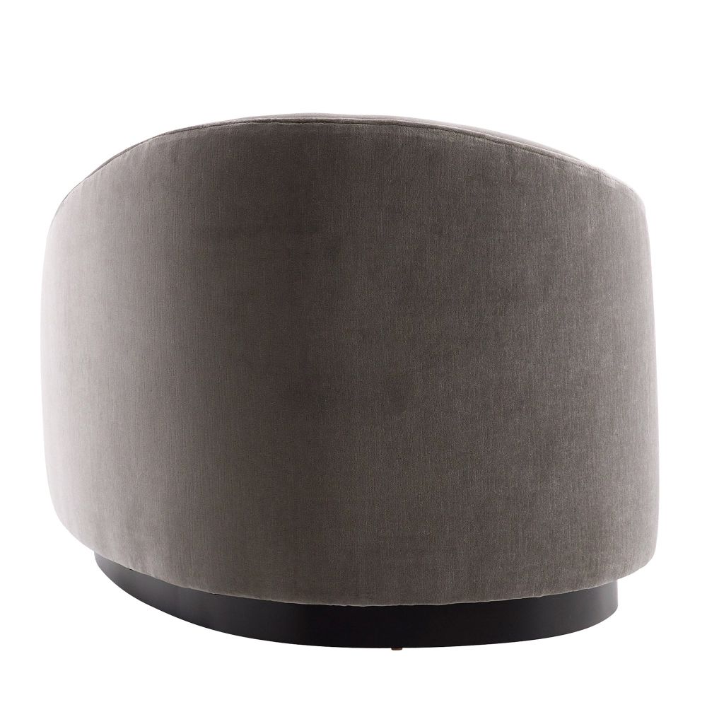 Carver Chaise Sharkskin Velvet Grey Ash Right Arm - Gray