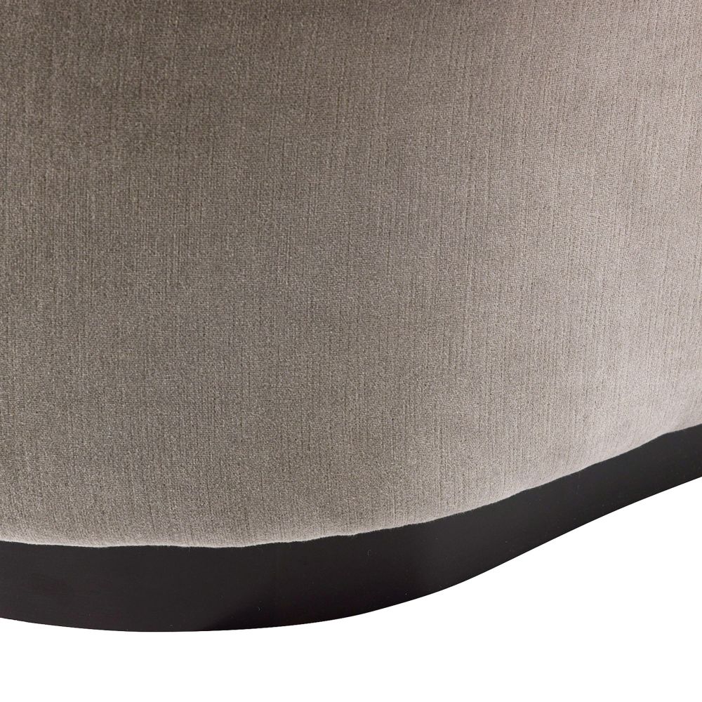 Carver Chaise Sharkskin Velvet Grey Ash Right Arm - Gray