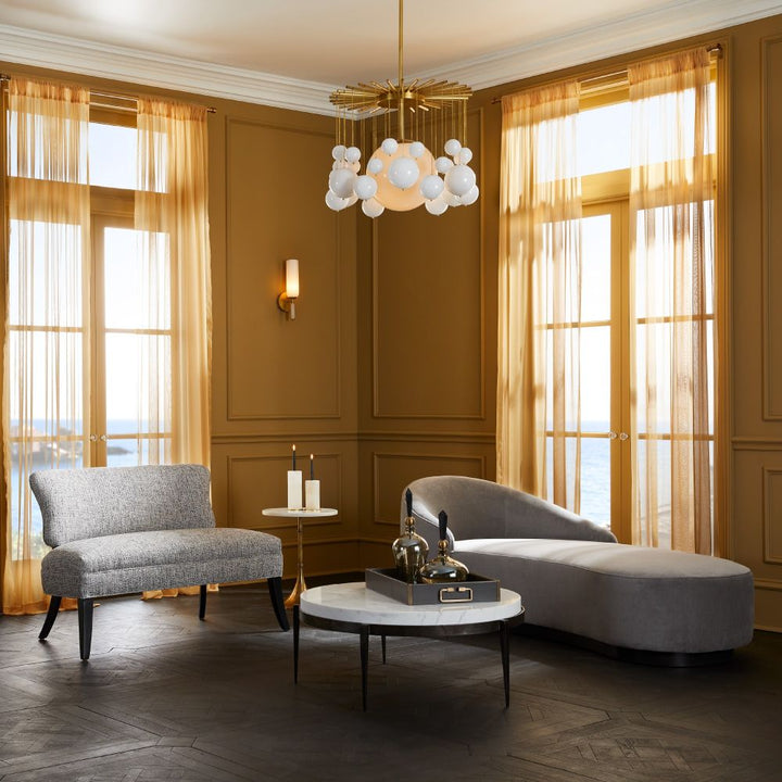 Chaise Lounges & Daybeds Carver Chaise Sharkskin Velvet Grey Ash Right Arm - Gray