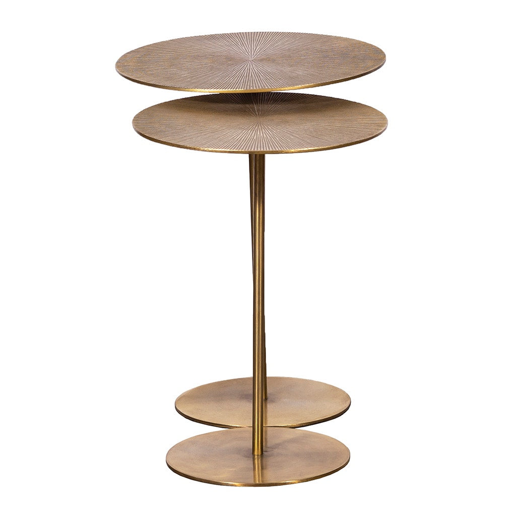 Sundries Round Nesting Drink Table - Metal