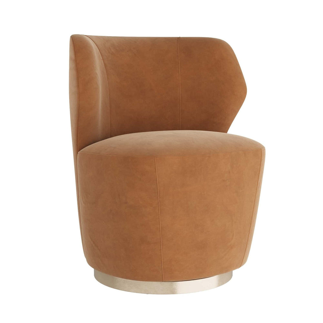 Iris Chair Cider Velvet Champagne Swivel