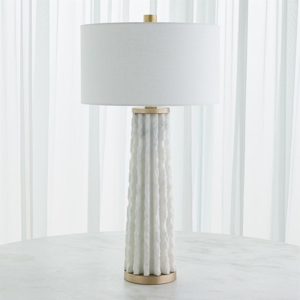 Table Lamps Quarry Table Lamp-White Marble