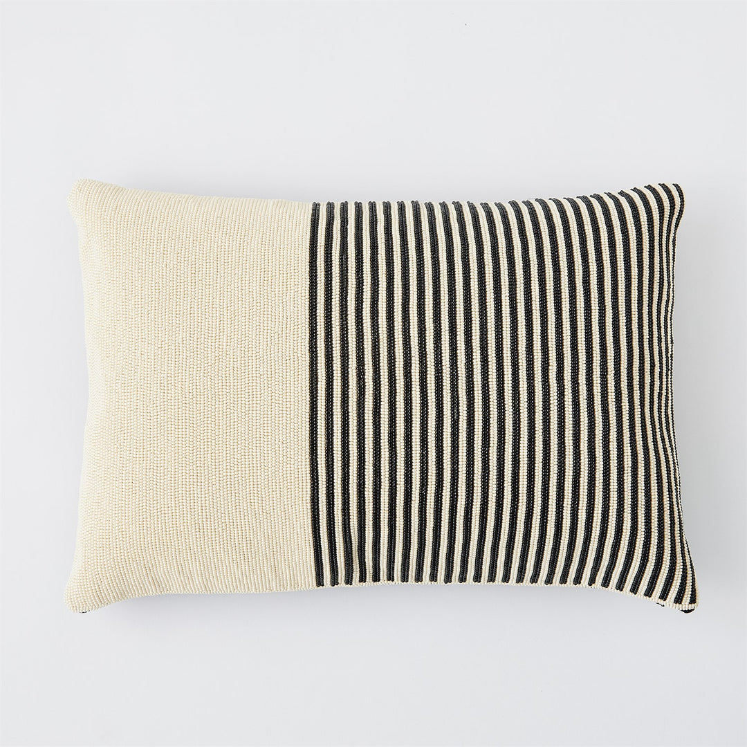 Striped Beaded Lumbar Pillow-Global Views-GVSA-7.91645-Pillows-1-France and Son