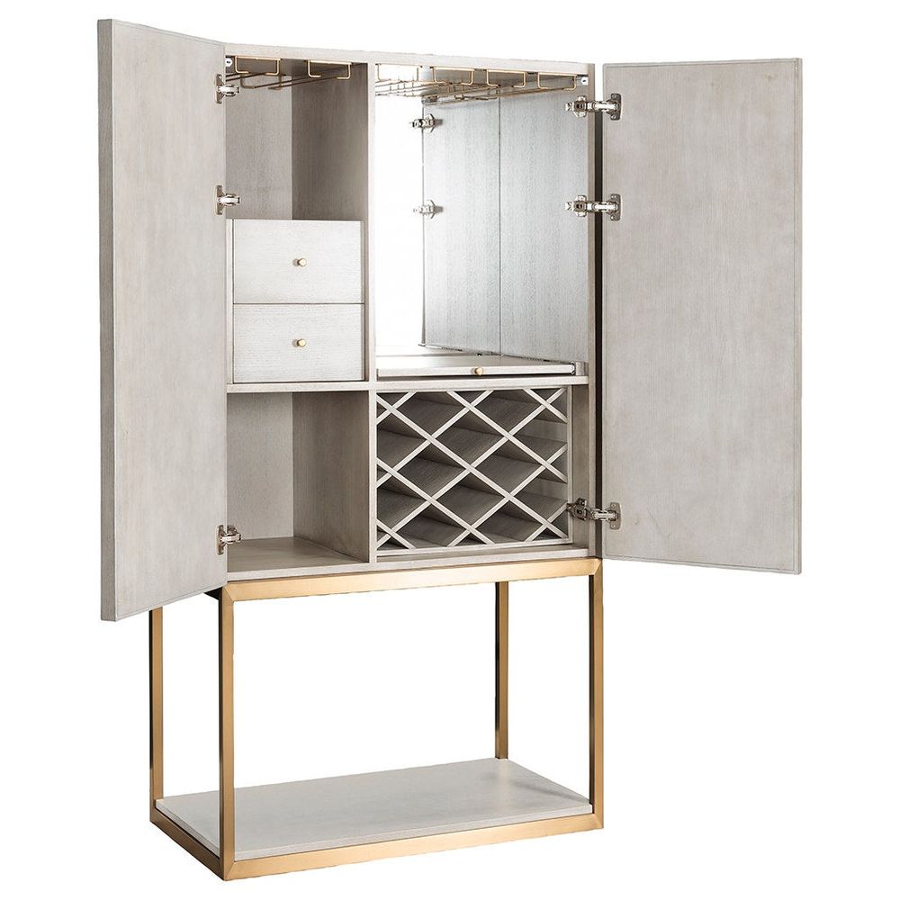 Bar Storage: Cabinets Sundries Bar Cabinet - Sheer Dove