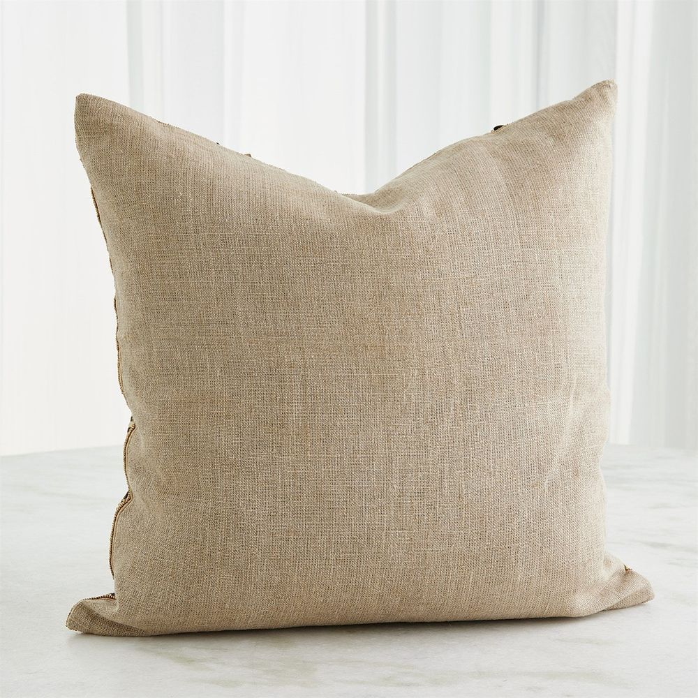 Pillows Roman Beaded Pillow-Gold
