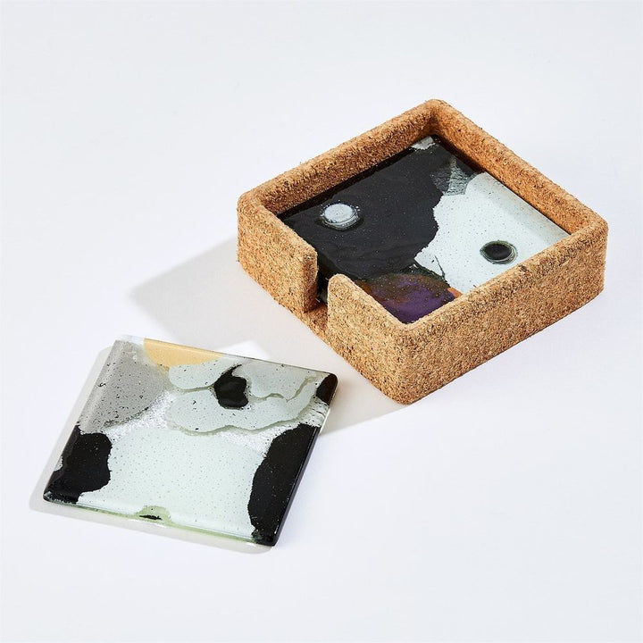 Fused Floral Charger-Neutral-Lg