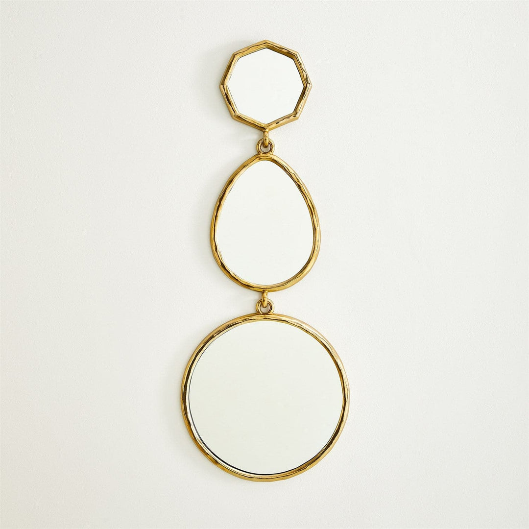 Cascade Mirror-Shiny Brass