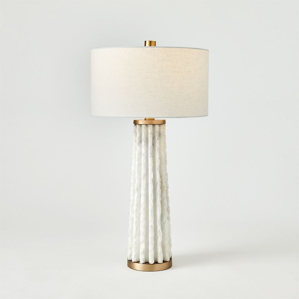 Table Lamps Quarry Table Lamp-White Marble