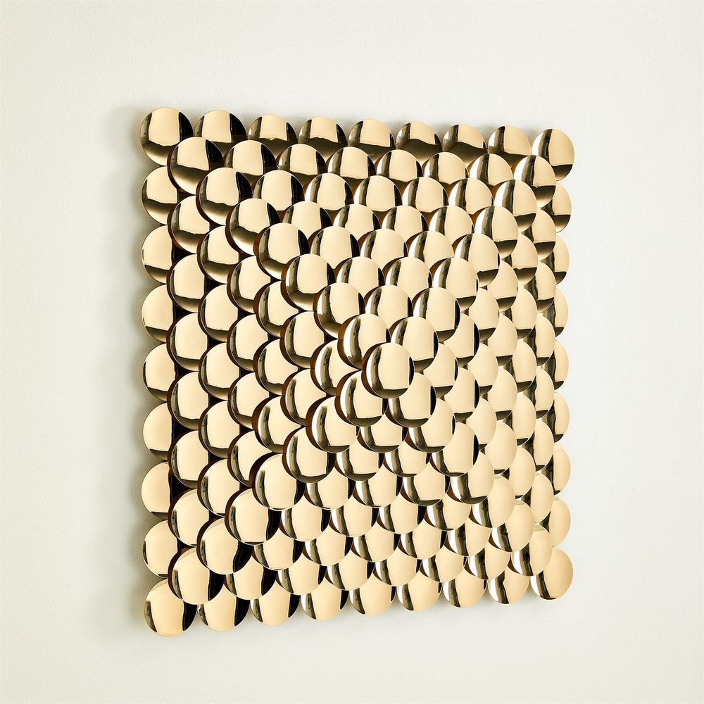 Wall Decor Pyramid Wall Decor-Brass