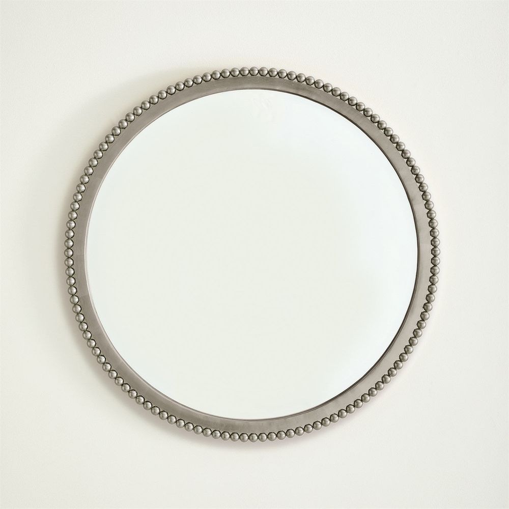 Wall Mirrors Ball Bearing Mirror-Silver Leaf-Lg