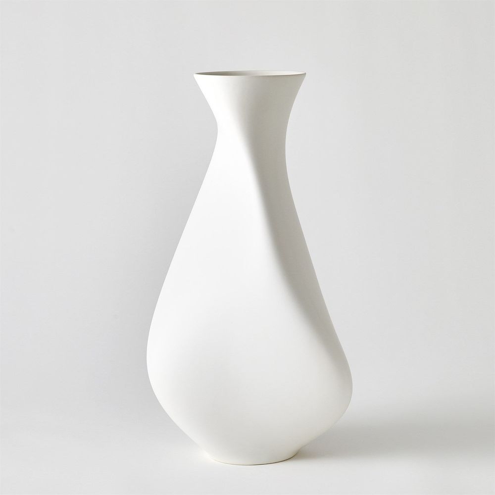 Serenity Vase-Matte White