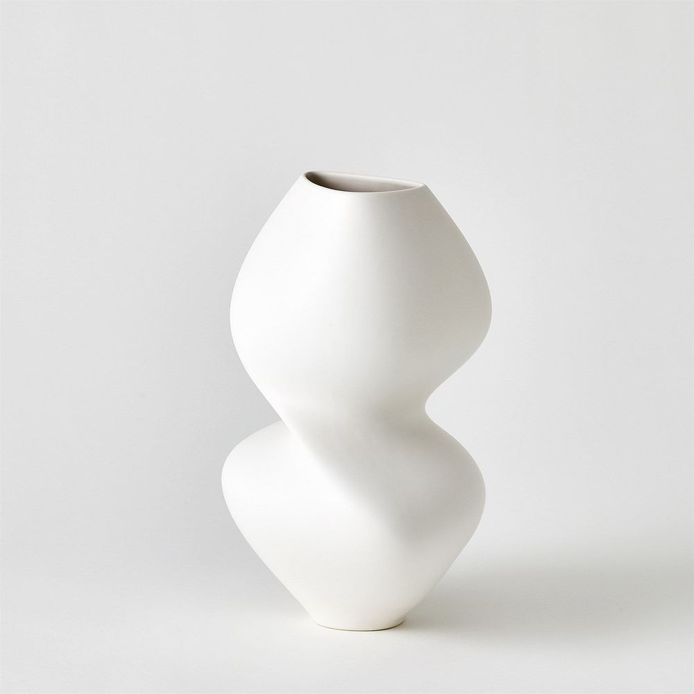 Serenity Vase-Matte White