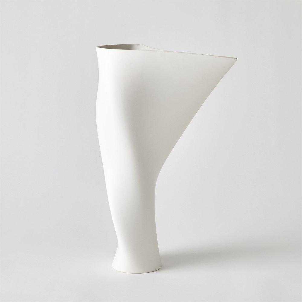 Serenity Vase-Matte White