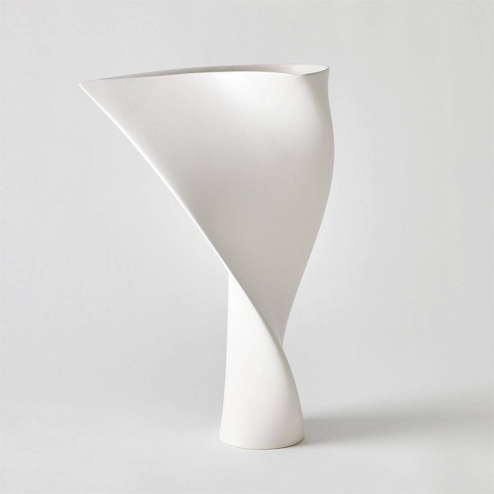 Serenity Vase-Matte White