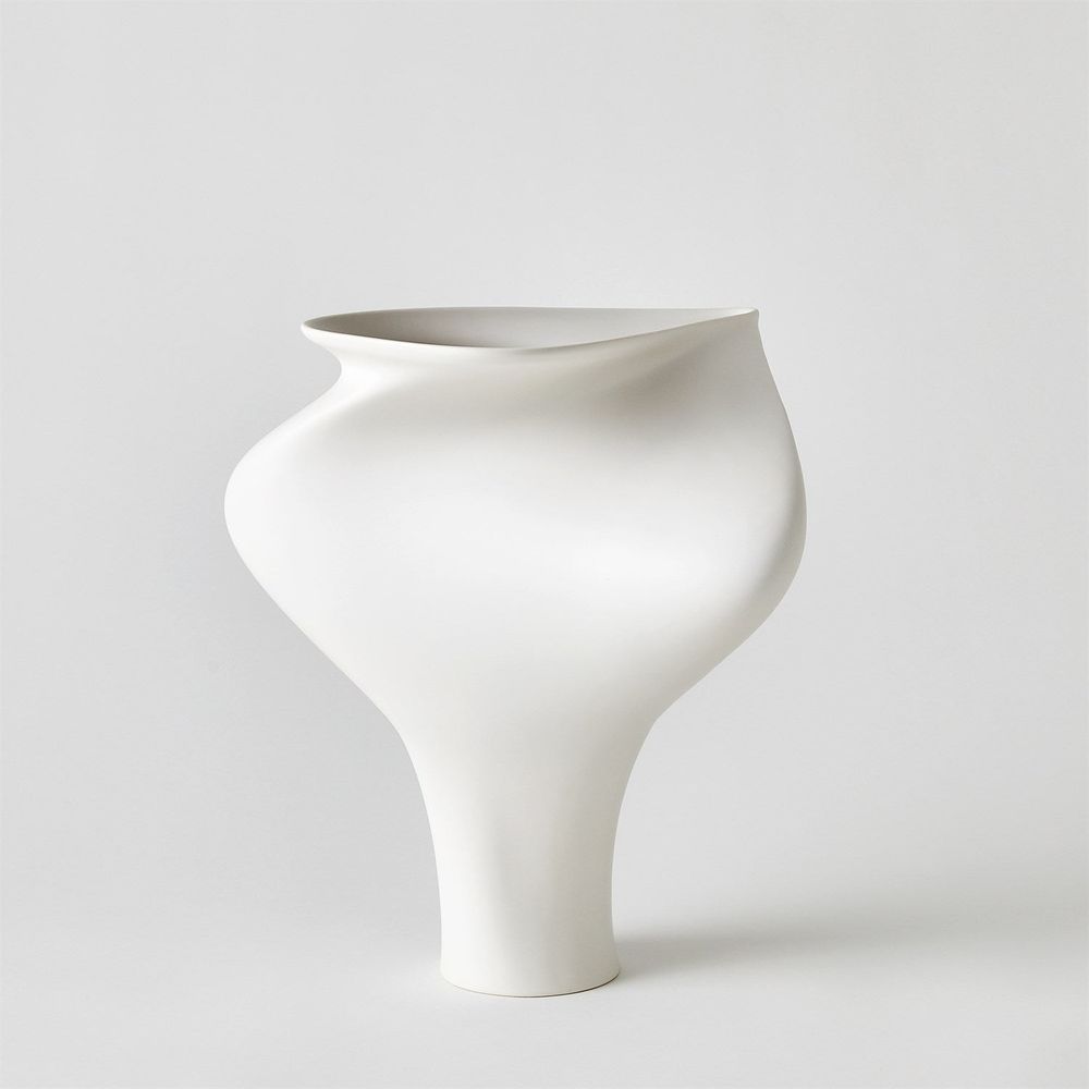 Serenity Vase-Matte White