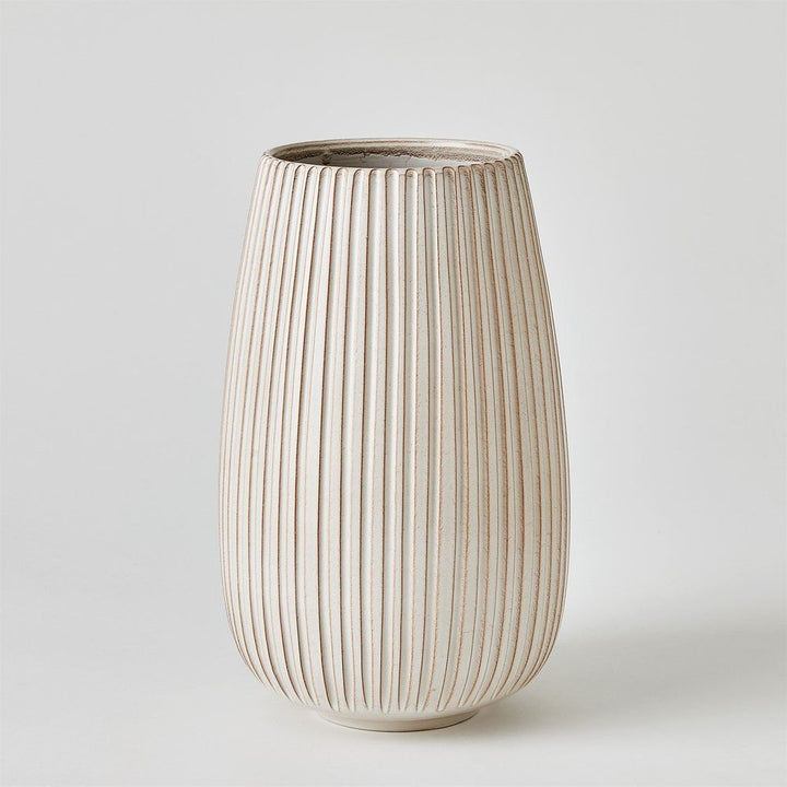 Vases Vertical Ribbed Vase-Lg