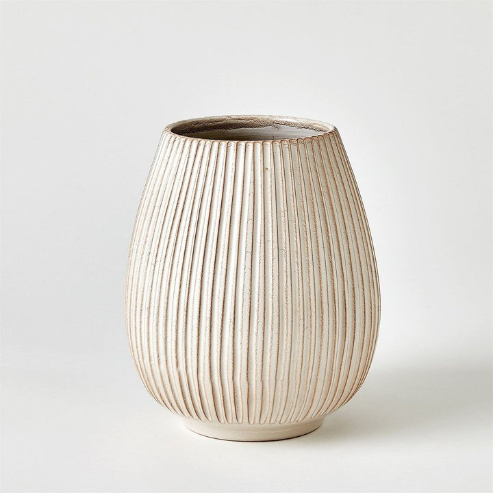 Vases Vertical Ribbed Vase-Lg