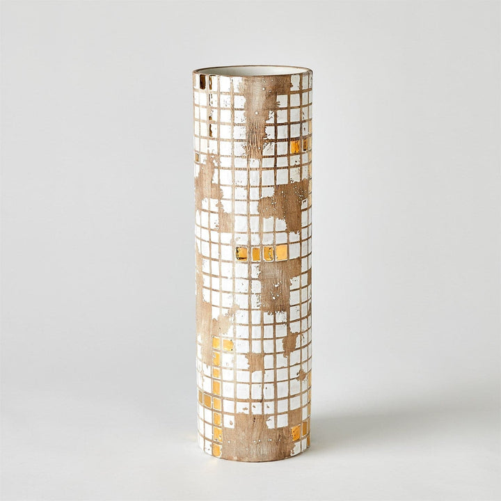 Golden Mosaic Vase