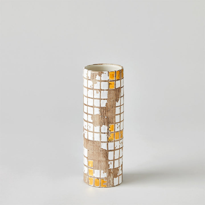 Golden Mosaic Vase