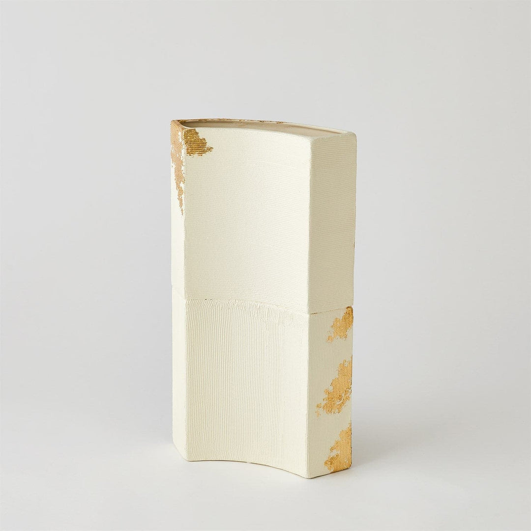 Splashy Gold Leaf Vase