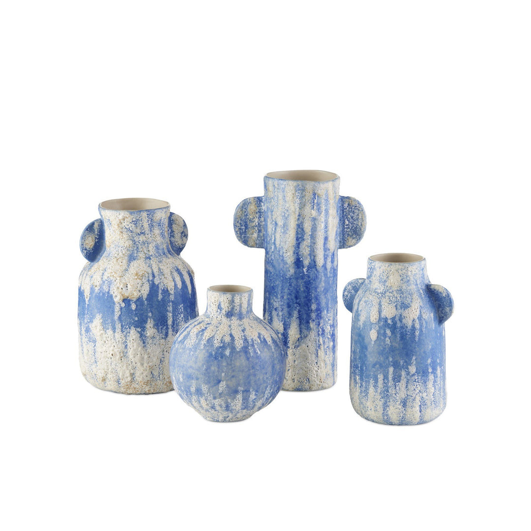 Paros Blue Vase Set of 4