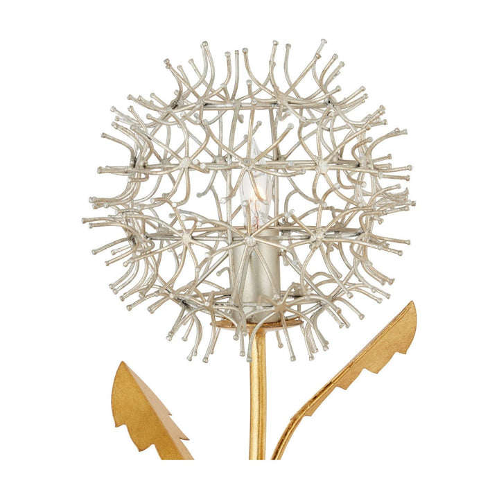 Dandelion Silver & Gold Wall Sconce