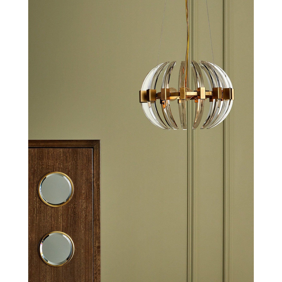 Coquette Small Brass Chandelier