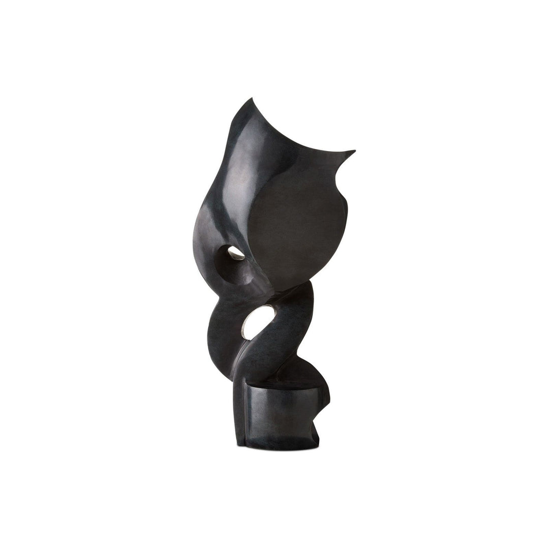 Roland Black Marble Abstract Sculpture