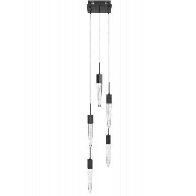 The Original Aspen Collection Black 5 Light Pendant Fixture Black 5