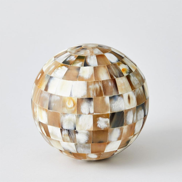Decorative Objects Horn Sphere-Neutral-Lg