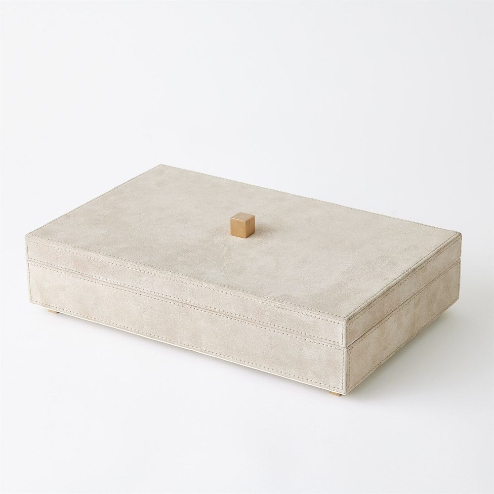 Boxes Posh Box-Parchment Suede-Sm