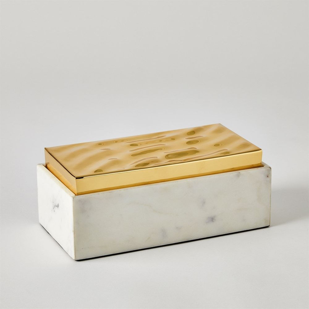 Shimmer Box-Brass-Lg