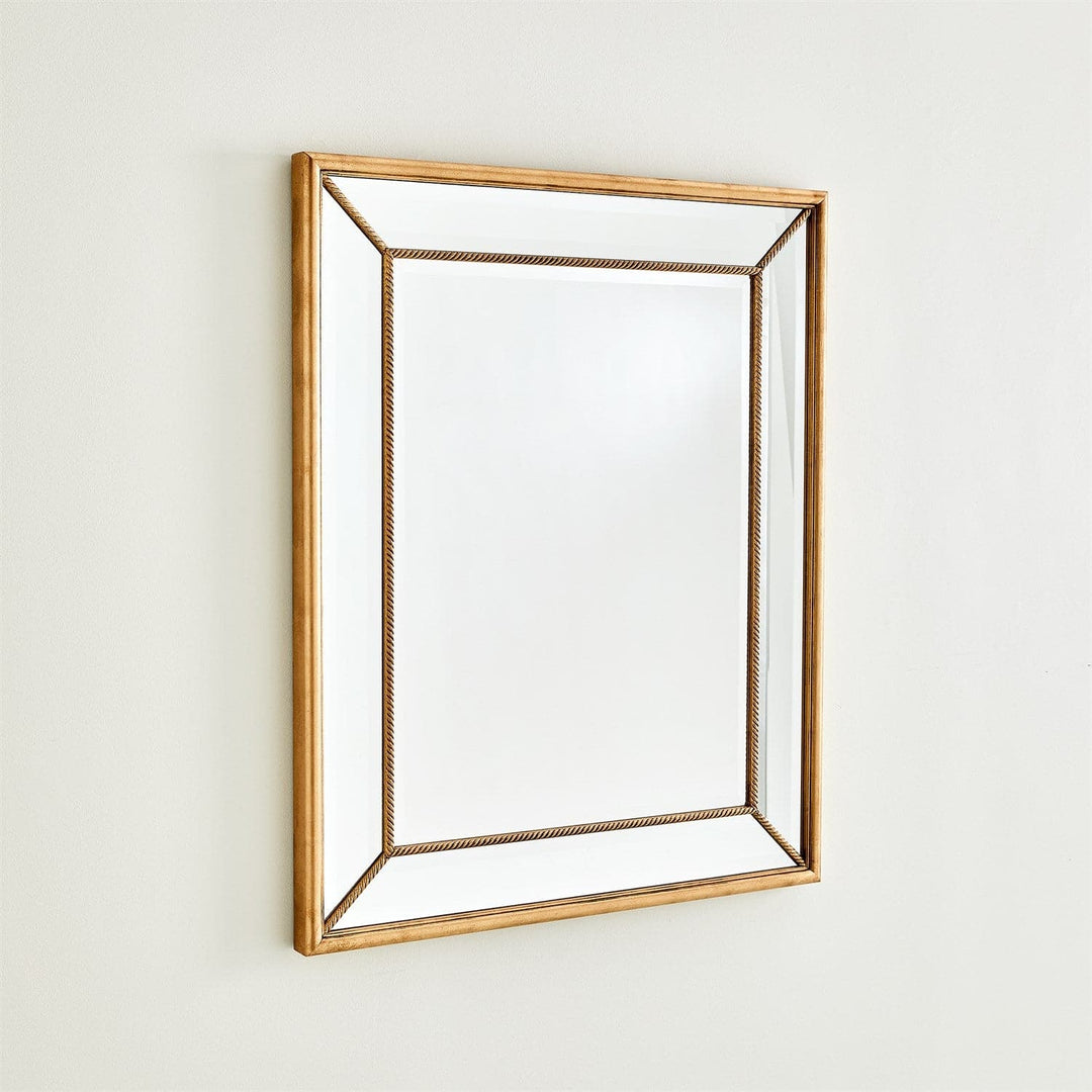 Gilded Rope Mirror-Gold