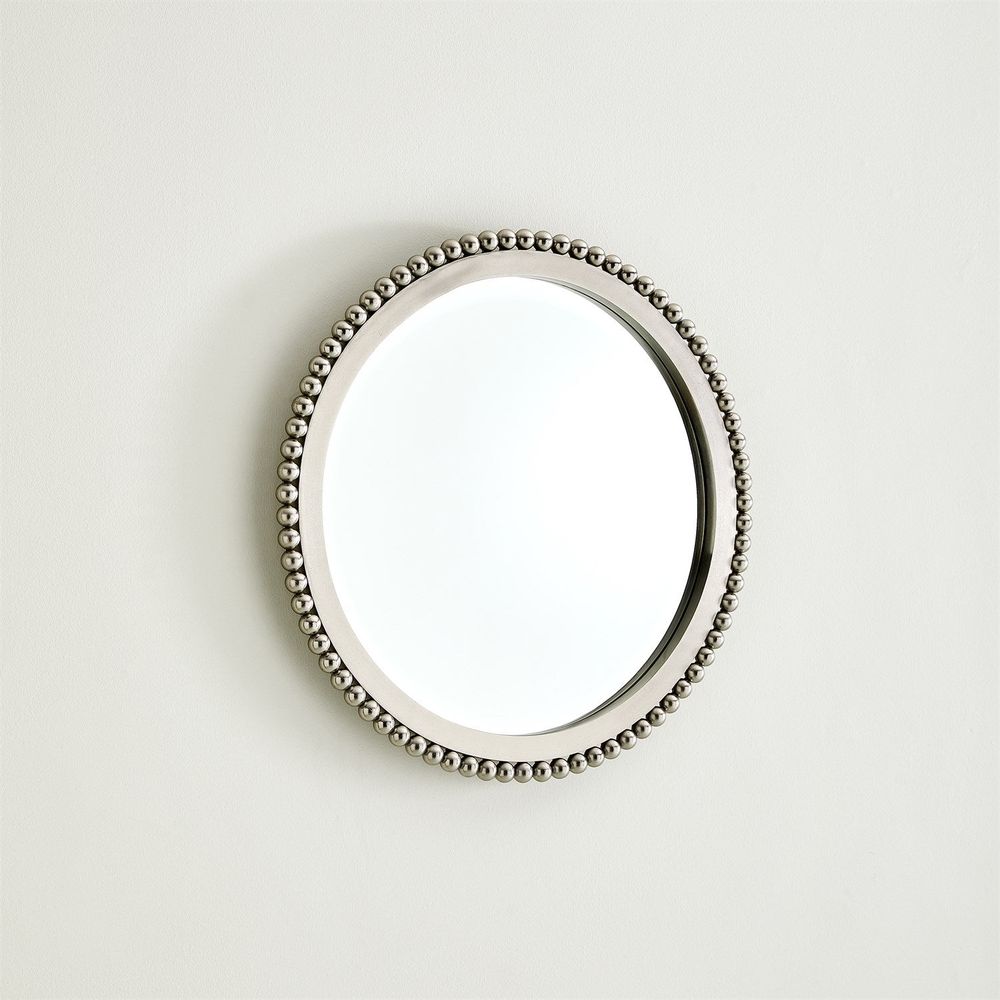 Wall Mirrors Ball Bearing Mirror-Silver Leaf-Lg