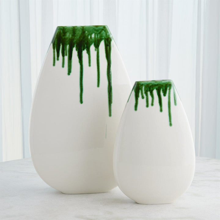 Giant Teardrop Vase - Emerald-Global Views-GVSA-1.10949-VasesLg-1-France and Son