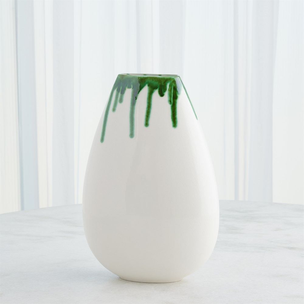 Vases Giant Teardrop Vase-Emerald-Sm