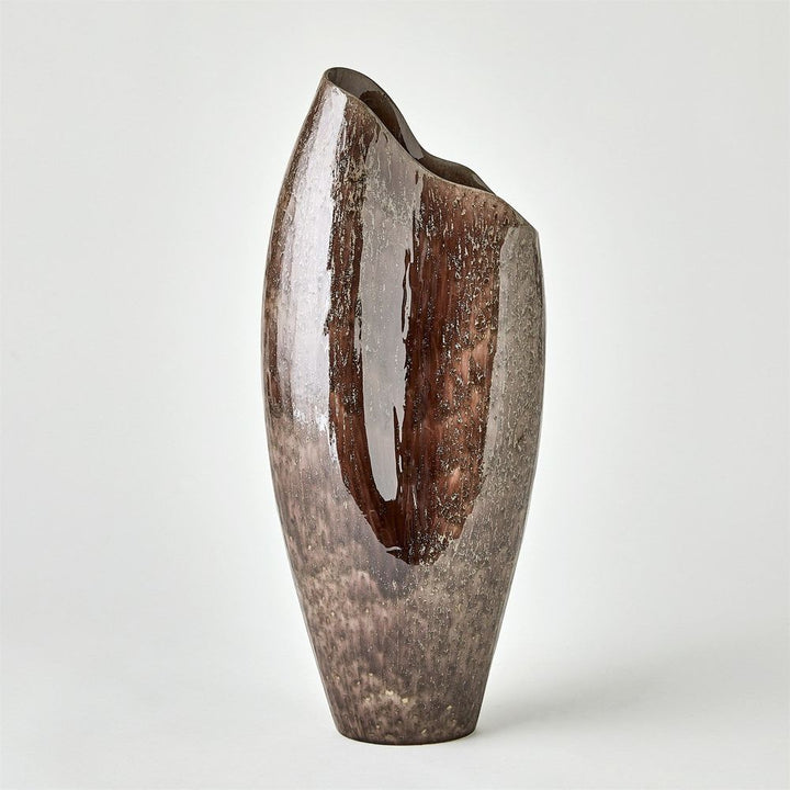 Horn Vase-Reactive Amethyst-Lg
