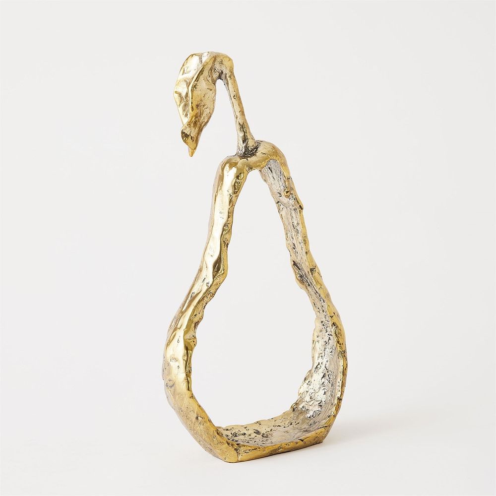 Decorative Objects Apple Silhouette-Brass