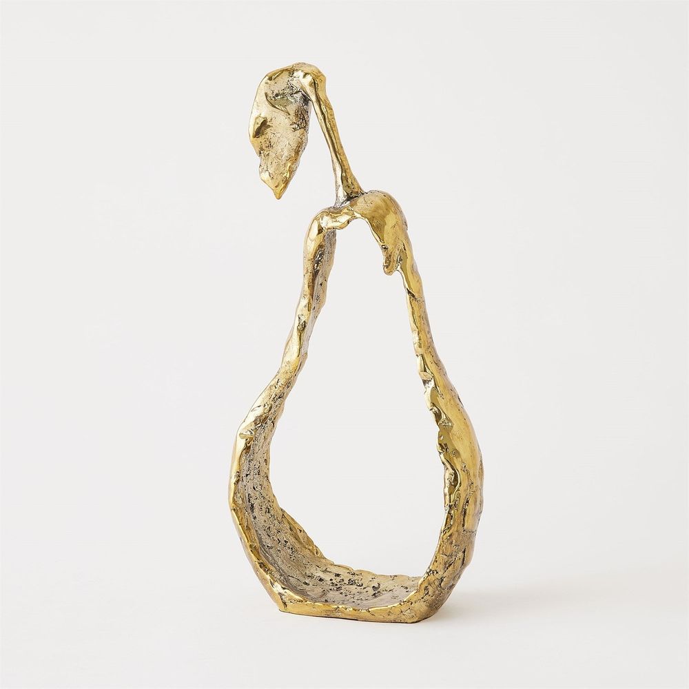 Decorative Objects Apple Silhouette-Brass